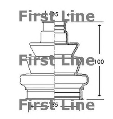 FIRST LINE fcb2777 -  Пыльник, приводной вал